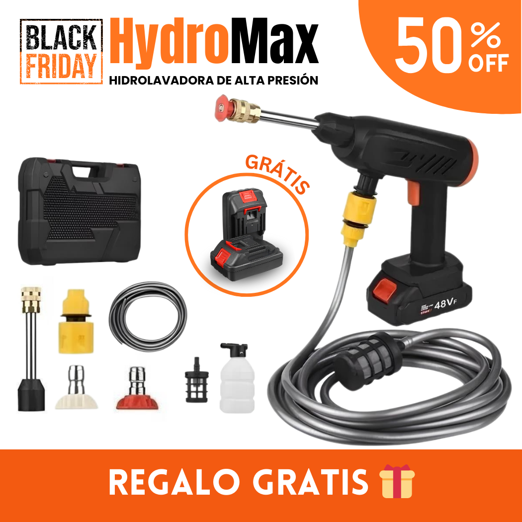 HydroMax - Hidrolavadora Inalámbrica de Alta Presión + Regalo Gratis 🎁