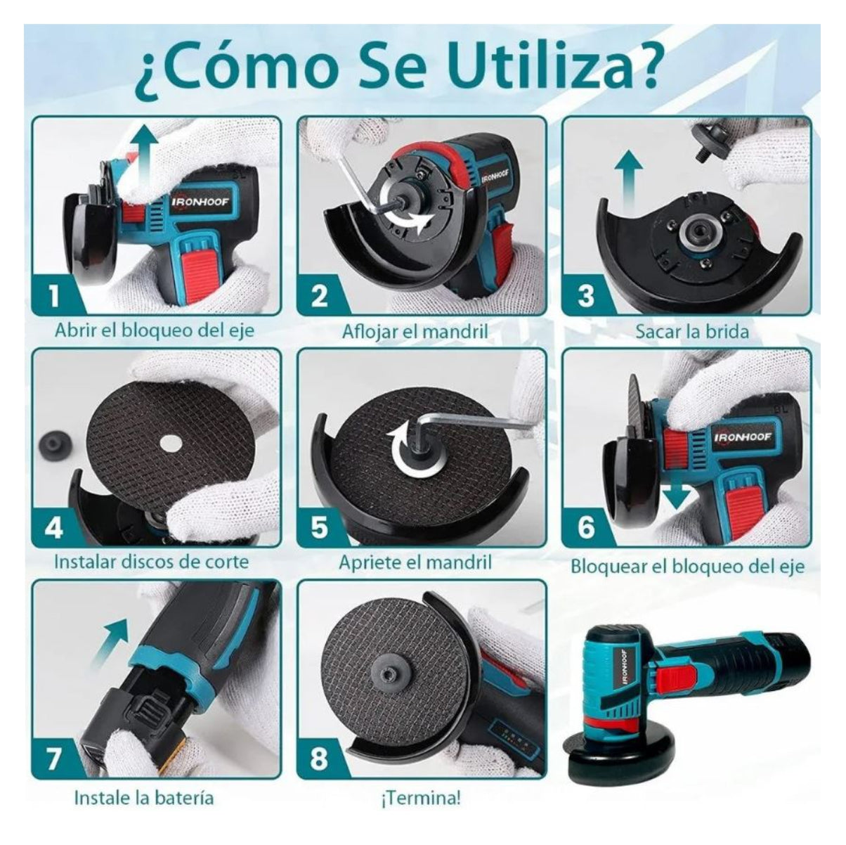 SteelEdge - Pulidora Inalámbrica + Regalo Gratis 🎁 [50% OFF SOLO HOY]