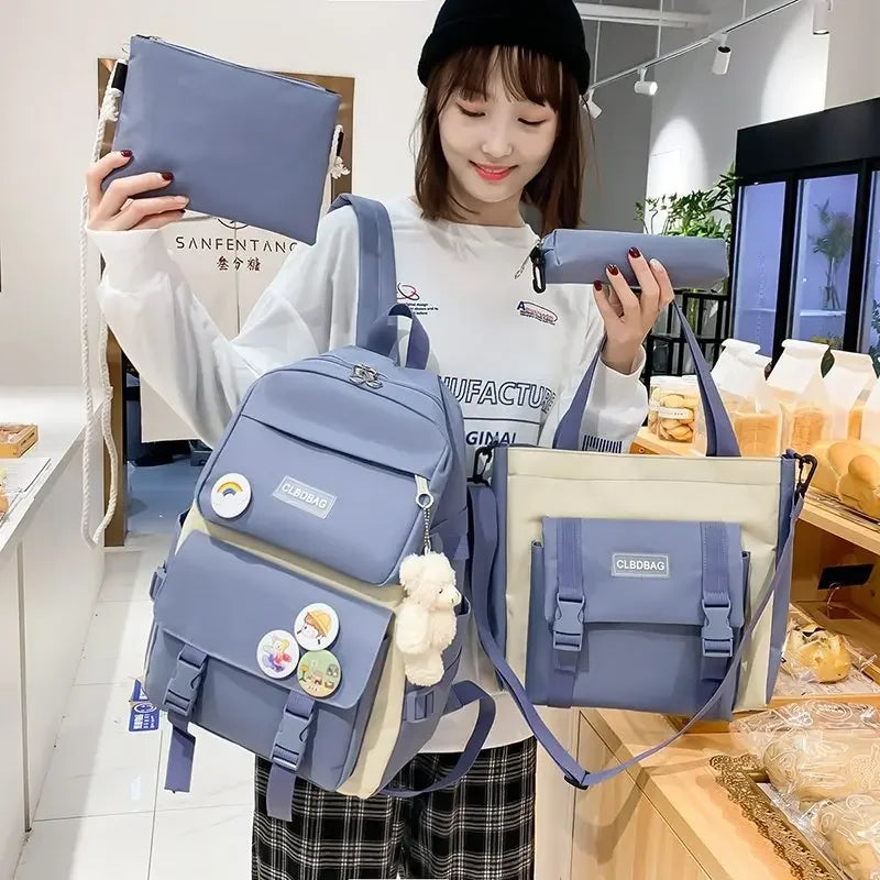 [COMPRA 1 Y LLÉVATE 5] Mochila Koreana + 🎁 4 Bolsos de Regalo (Oferta limitada)