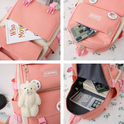 [COMPRA 1 Y LLÉVATE 5] Mochila Koreana + 🎁 4 Bolsos de Regalo (Oferta limitada)