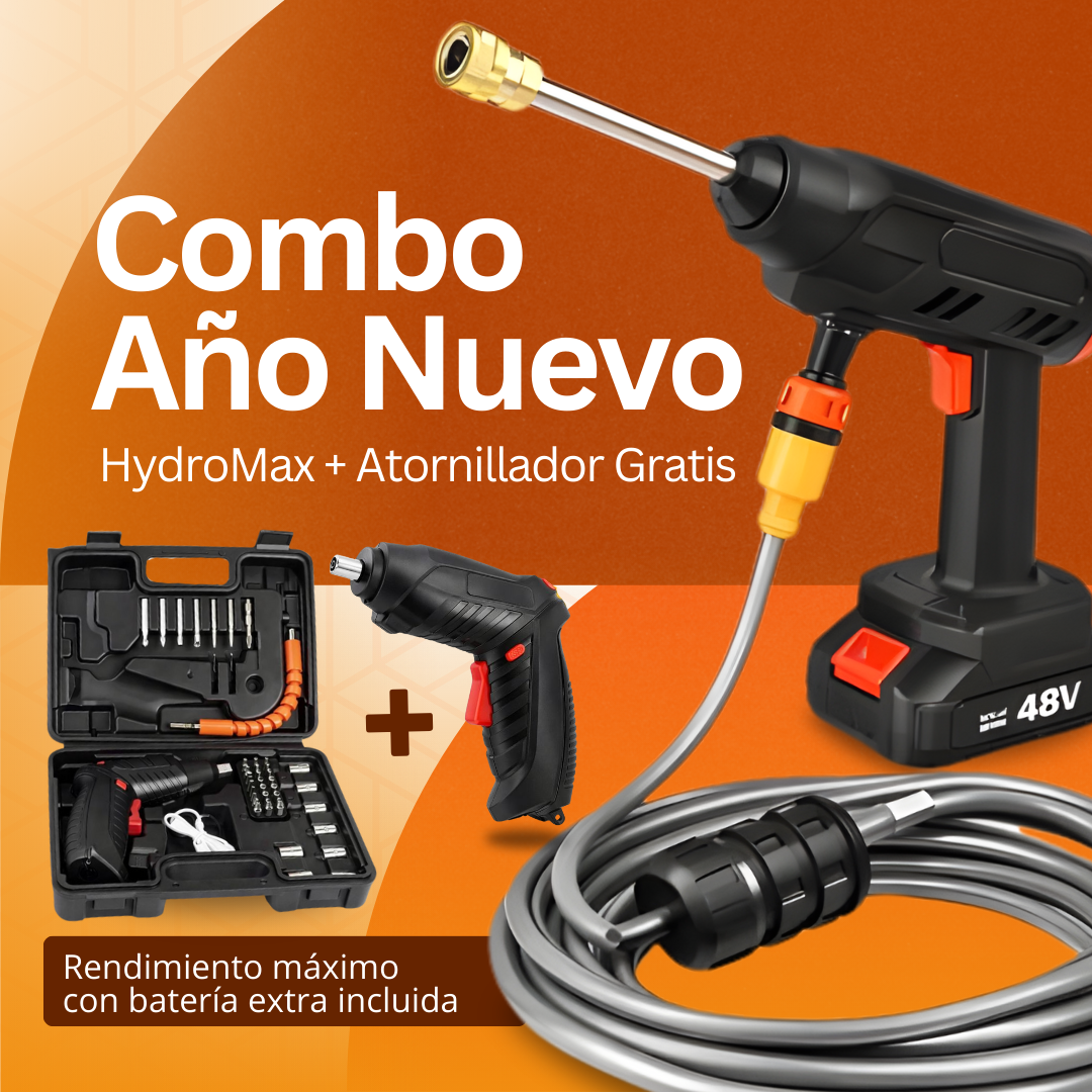 🔥 COMBO AÑO NUEVO: Hidrolavadora HydroMax +  Mini Destornillador de REGALO (Últimas Unidades)