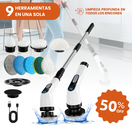 GiroClean - Cepillo Eléctrico | Limpieza Profunda | 9 en 1 Multifuncional