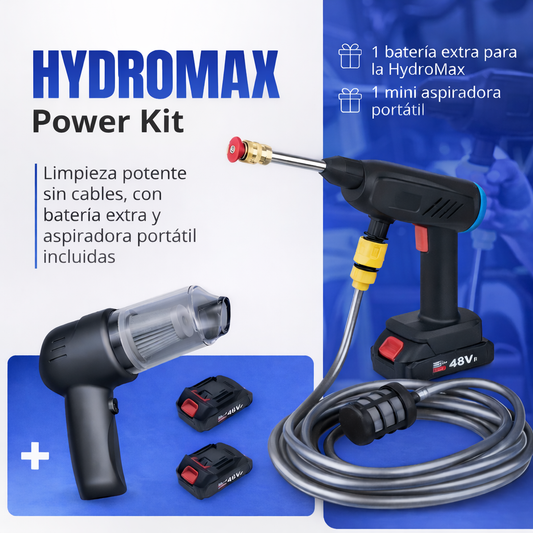 Hidrolavadora HydroMax +  Mini Aspiradora de REGALO 🎁 (Últimas Unidades)