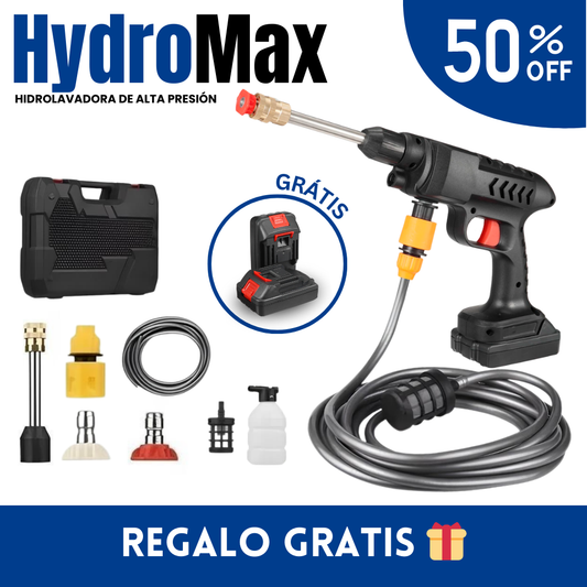 HydroMax - Hidrolavadora Inalámbrica de Alta Presión + Regalo Gratis 🎁