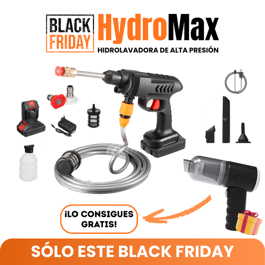 🔥 COMBO BLACK FRIDAY: Hidrolavadora HydroMax +  Mini Aspiradora de REGALO (Últimas Unidades)