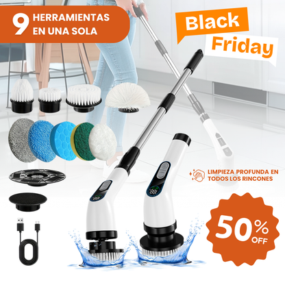 GiroClean - Cepillo Eléctrico | Limpieza Profunda | 9 en 1 Multifuncional