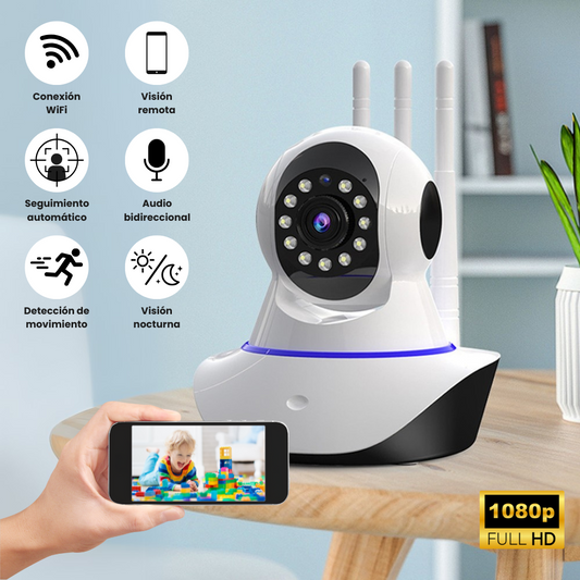 Guardian 360 - Cámara WiFi inalámbrica con visión nocturna